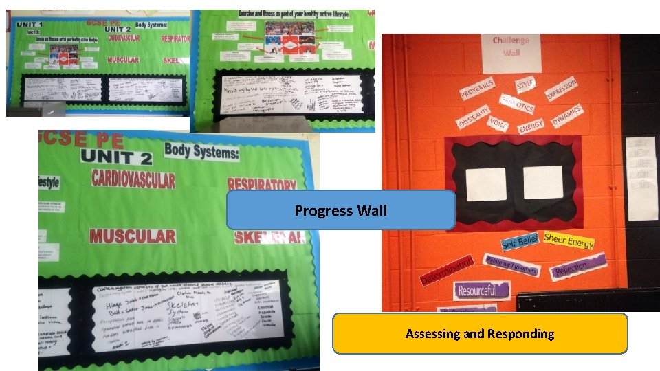 Progress Wall Assessing and Responding 