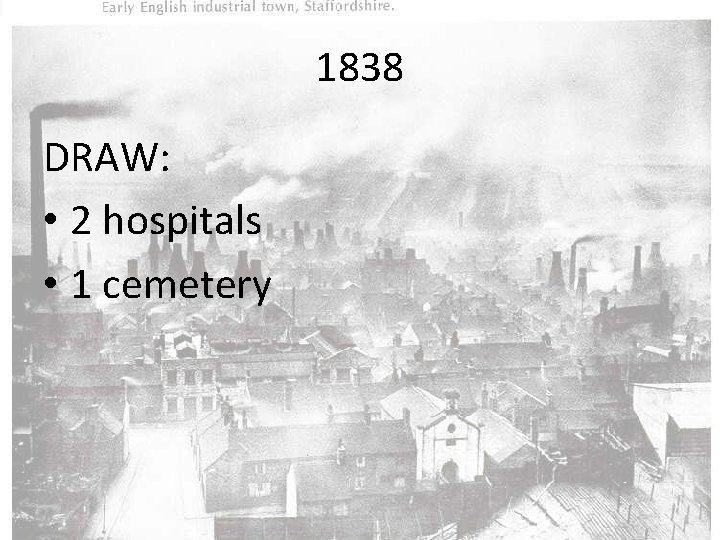 1838 DRAW: • 2 hospitals • 1 cemetery 