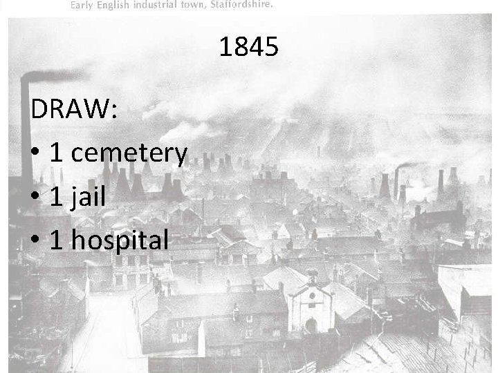 1845 DRAW: • 1 cemetery • 1 jail • 1 hospital 