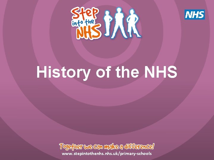 History of the NHS www. stepintothenhs. uk/primary-schools History of the NHS www. stepintothenhs. uk/primary-schools