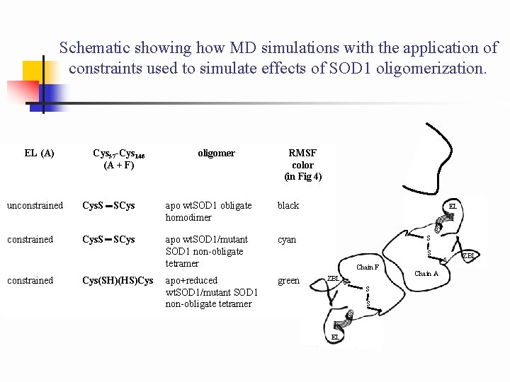 Schematic showing how MD simulations with the application of constraints used to simulate effects