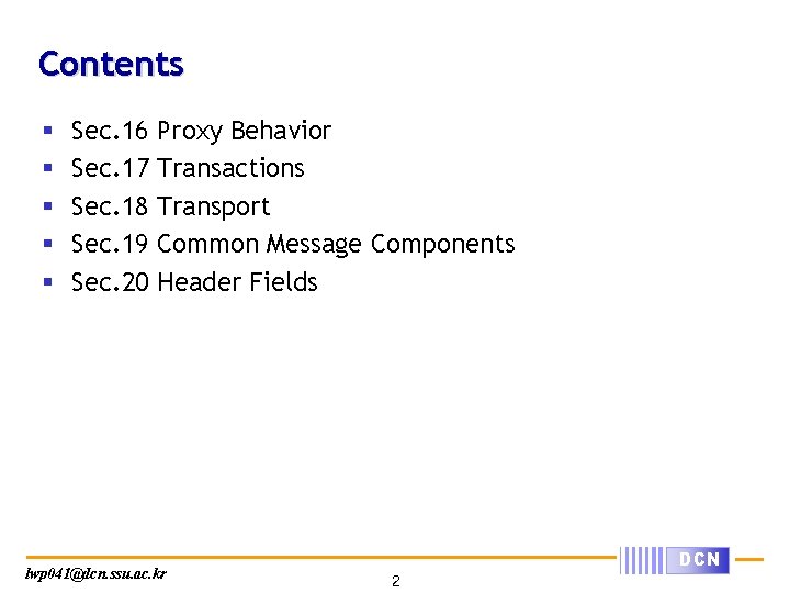 Contents § § § Sec. 16 Sec. 17 Sec. 18 Sec. 19 Sec. 20