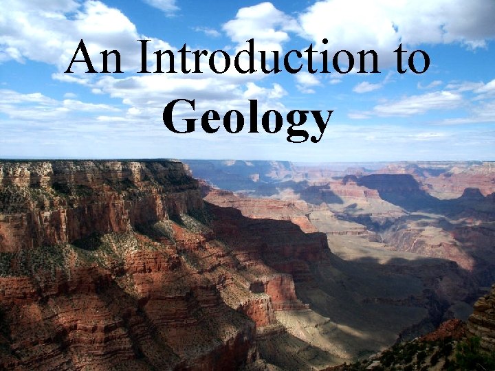 An Introduction to Geology 