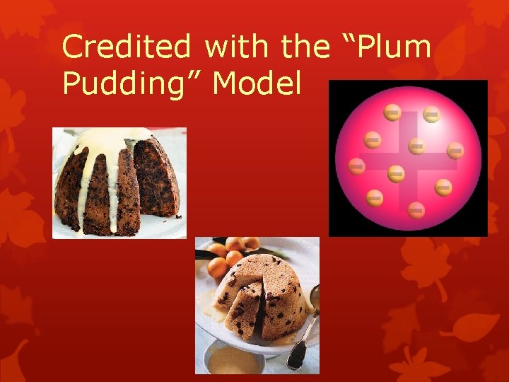 Credited with the “Plum Pudding” Model 