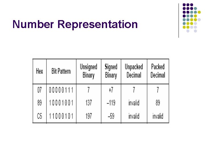 Number Representation 