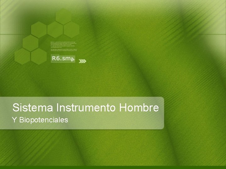 Sistema Instrumento Hombre Y Biopotenciales 