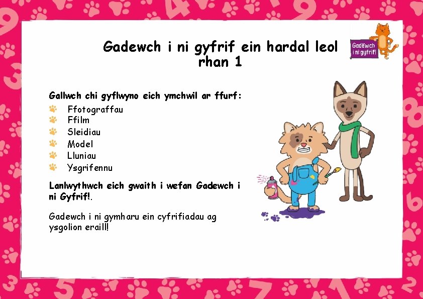 Gadewch i ni gyfrif ein hardal leol rhan 1 Gallwch chi gyflwyno eich ymchwil