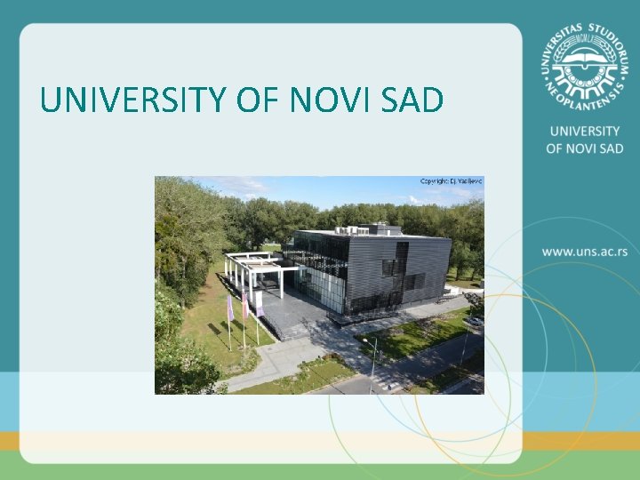 UNIVERSITY OF NOVI SAD 