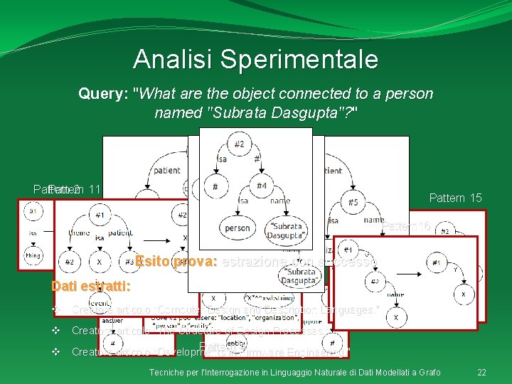 Analisi Sperimentale Query: "What are the object connected to a person named "Subrata Dasgupta"?
