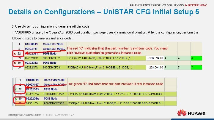 Details on Configurations – Uni. STAR CFG Initial Setup 5 6. Use dynamic configuration