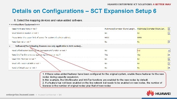 Details on Configurations – SCT Expansion Setup 6 6. Select the mapping devices and
