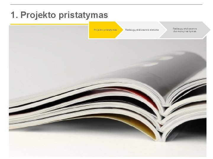 1. Projekto pristatymas 5 Paslaugų stebėsenos sistema Paslaugų stebėsenos duomenų tvarkymas 