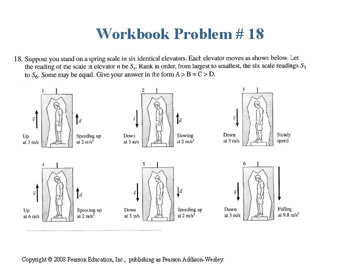 Workbook Problem # 18 Copyright © 2008 Pearson Education, Inc. , publishing as Pearson