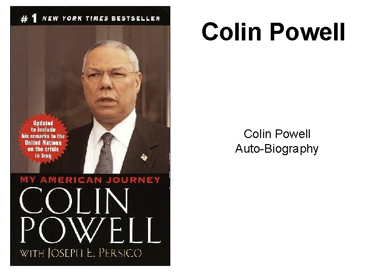 Colin Powell Auto-Biography 