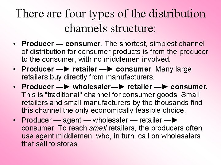 Distributing Something DISTRIBUTION OF MEDICAL PRODUCTS Theoretical questions 1 The