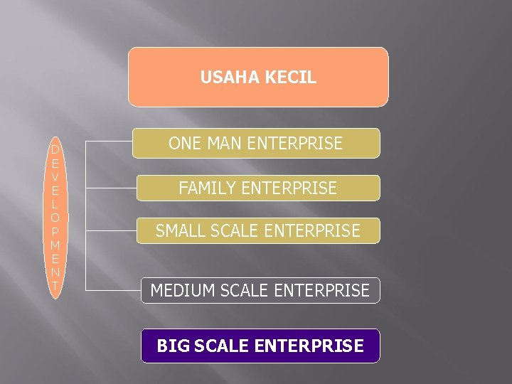 USAHA KECIL D E V E L O P M E N T ONE