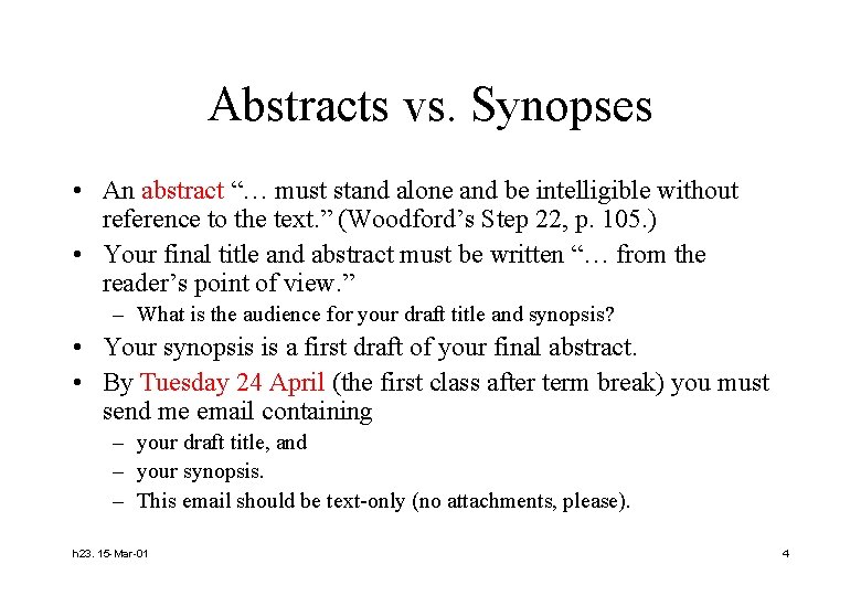 Abstract Or Synopsis Software Security Comp Sci 725 Handout 23 Report
