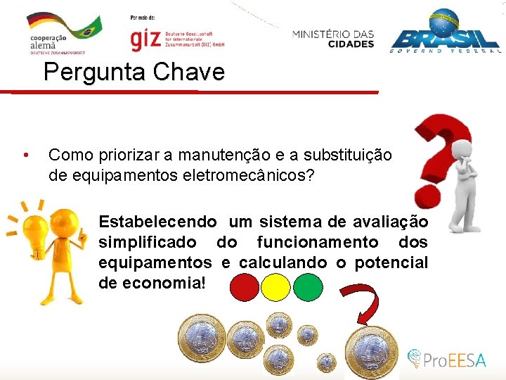 Pergunta Chave • Como priorizar a manutenção e a substituição de equipamentos eletromecânicos? Estabelecendo