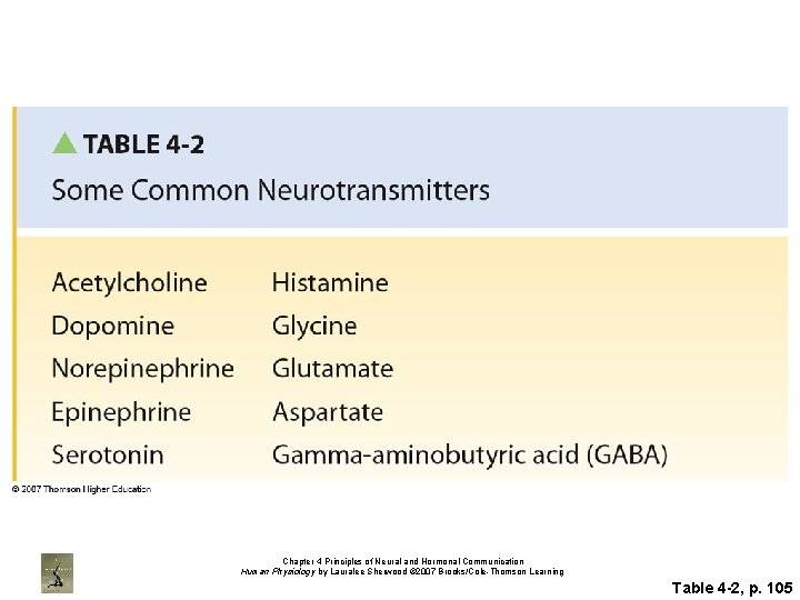 Chapter 4 Principles of Neural and Hormonal Communication Human Physiology by Lauralee Sherwood ©