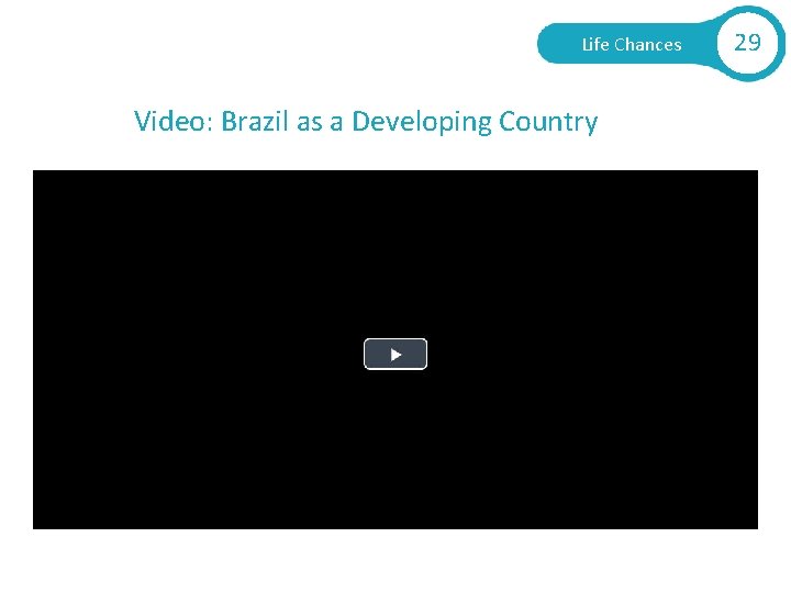 Life Chances Video: Brazil as a Developing Country 29 