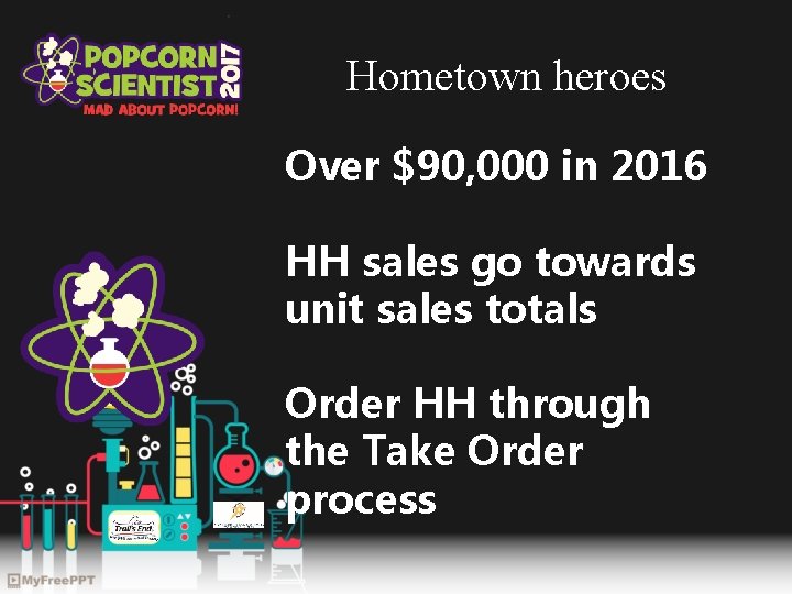 Hometown heroes Over $90, 000 in 2016 HH sales go towards unit sales totals
