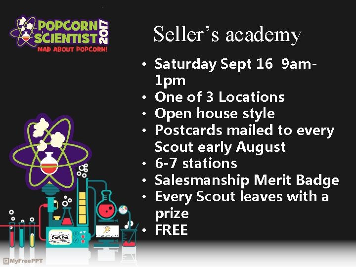 Seller’s academy • Saturday Sept 16 9 am 1 pm • One of 3