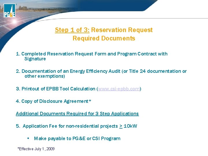 Step 1 of 3: Reservation Request Required Documents 1. Completed Reservation Request Form and Step 1 of 3: Reservation Request Required Documents 1. Completed Reservation Request Form and