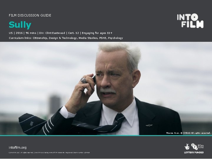 FILM DISCUSSION GUIDE Sully US | 2016 | 96 mins | Dir: Clint Eastwood