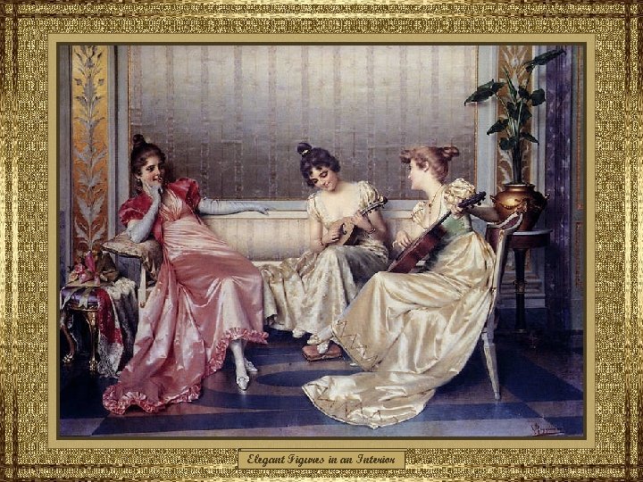 Elegant Figures in an Interior 
