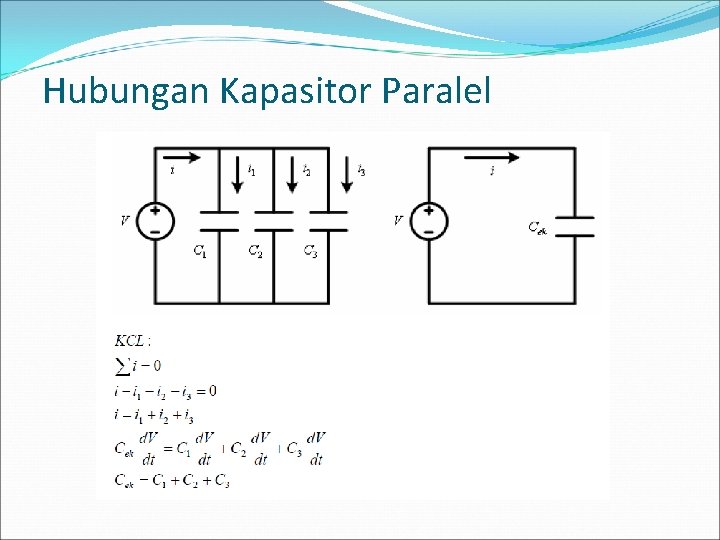 Hubungan Kapasitor Paralel 