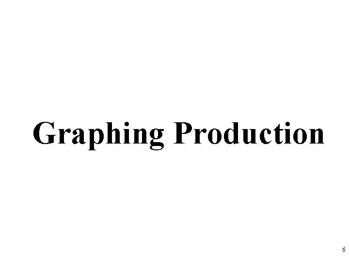 Graphing Production 6 