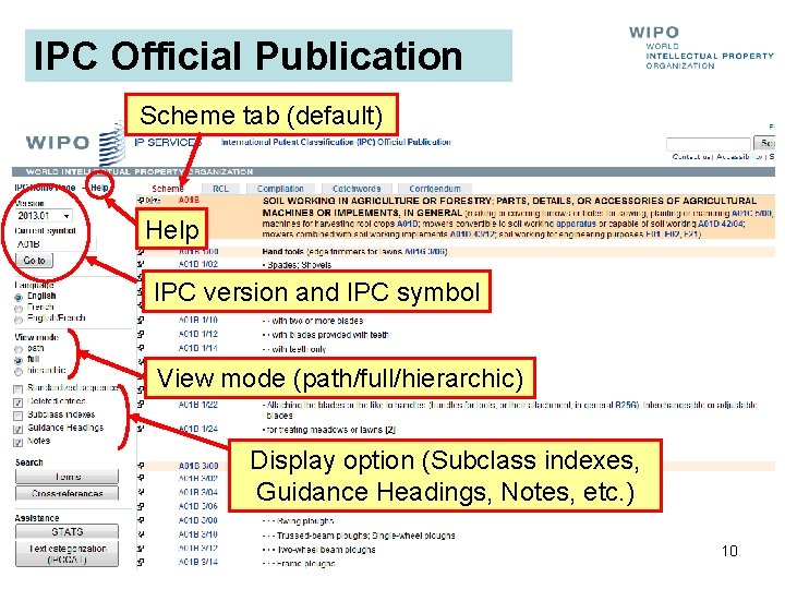 IPC Official Publication Scheme tab (default) Help IPC version and IPC symbol View mode IPC Official Publication Scheme tab (default) Help IPC version and IPC symbol View mode