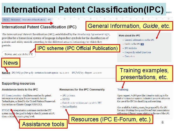International Patent Classification(IPC) General Information, Guide, etc. IPC scheme (IPC Official Publication) News Training International Patent Classification(IPC) General Information, Guide, etc. IPC scheme (IPC Official Publication) News Training