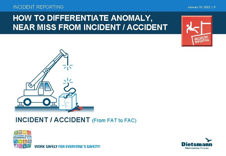 INCIDENT REPORTING HOW TO DIFFERENTIATE ANOMALY, NEAR MISS FROM INCIDENT / ACCIDENT (From FAT