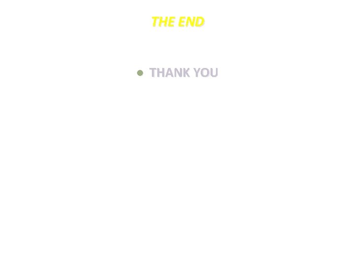 THE END l THANK YOU 