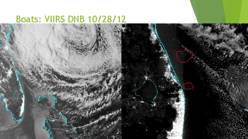 Boats: VIIRS DNB 10/28/12 