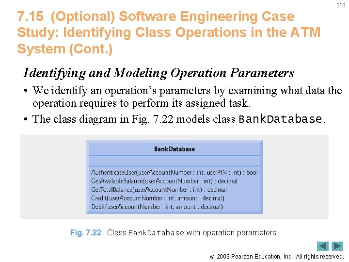 7. 15 (Optional) Software Engineering Case Study: Identifying Class Operations in the ATM System