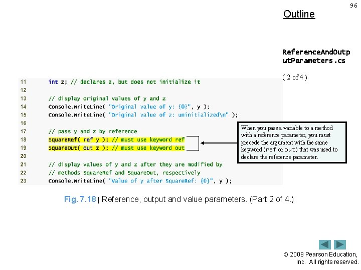 Outline 96 Reference. And. Outp ut. Parameters. cs ( 2 of 4 ) When