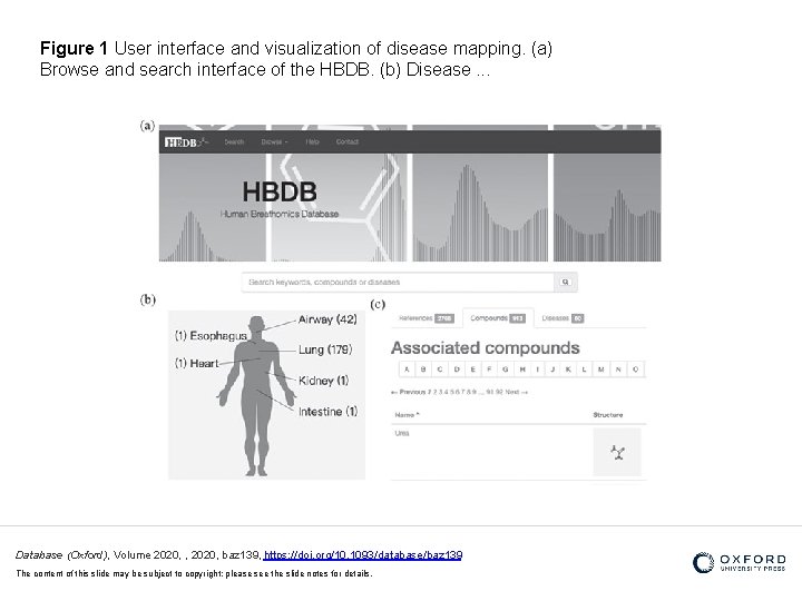 Figure 1 User interface and visualization of disease mapping. (a) Browse and search interface