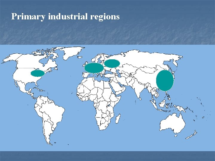 Primary industrial regions 