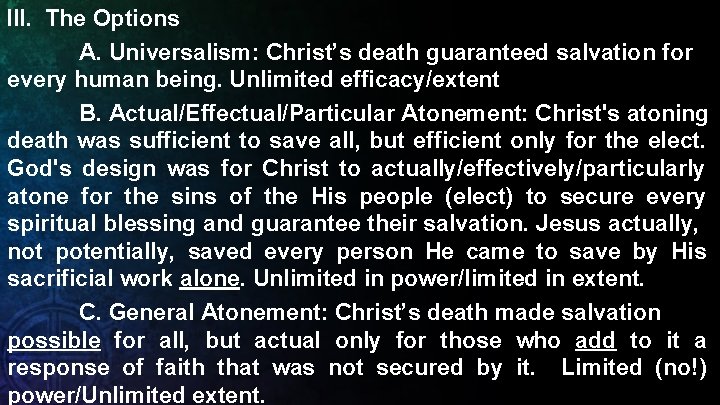 The 5 Points of Calvinism Limited Atonement Brief