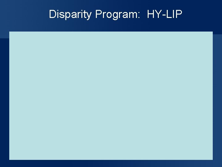 Disparity Program: HY-LIP 