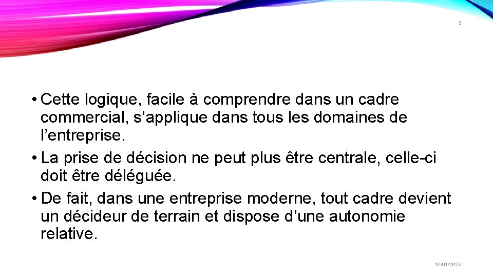 8 • Cette logique, facile à comprendre dans un cadre commercial, s’applique dans tous 8 • Cette logique, facile à comprendre dans un cadre commercial, s’applique dans tous