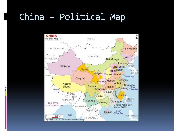 China – Political Map 