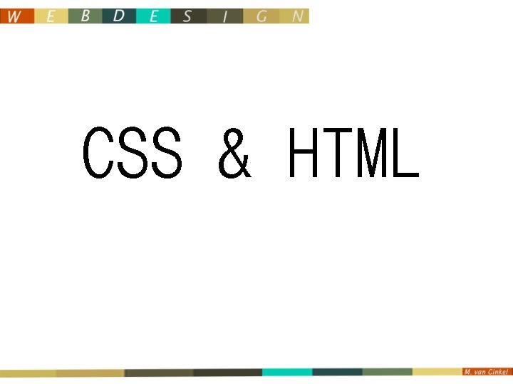 CSS & HTML 