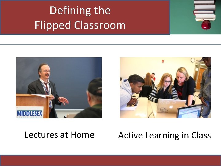 Defining the Flipped Classroom Lectures at Home Active Learning in Class 