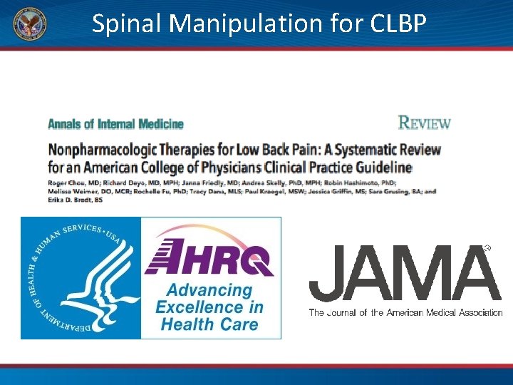 Spinal Manipulation for CLBP 