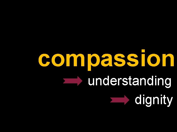 compassion understanding dignity 