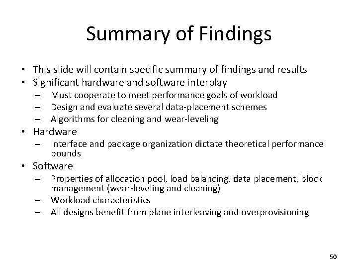 Summary of Findings • This slide will contain specific summary of findings and results