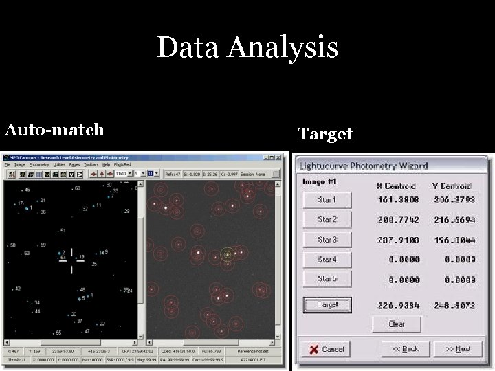 Data Analysis Auto-match Target 